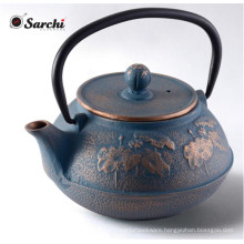 Enamel Cast Iron Teapot Kettle With Infuser